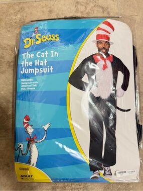 Dr. Seuss Cat In The Hat Costume - Black, White & Red